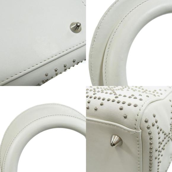 Christian Dior Handbag Leather White - Picture 8 of 9